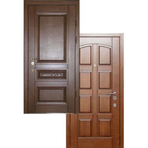 Дверь входная МАССИВ ДУБА + МДФ Филенчатый СП419